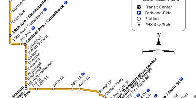 Хөндий метро, автобусны маршрут, газрын зураг